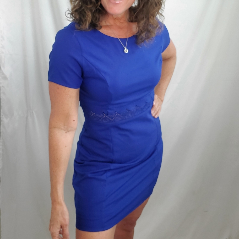 TCEC women's royal blue mini dress